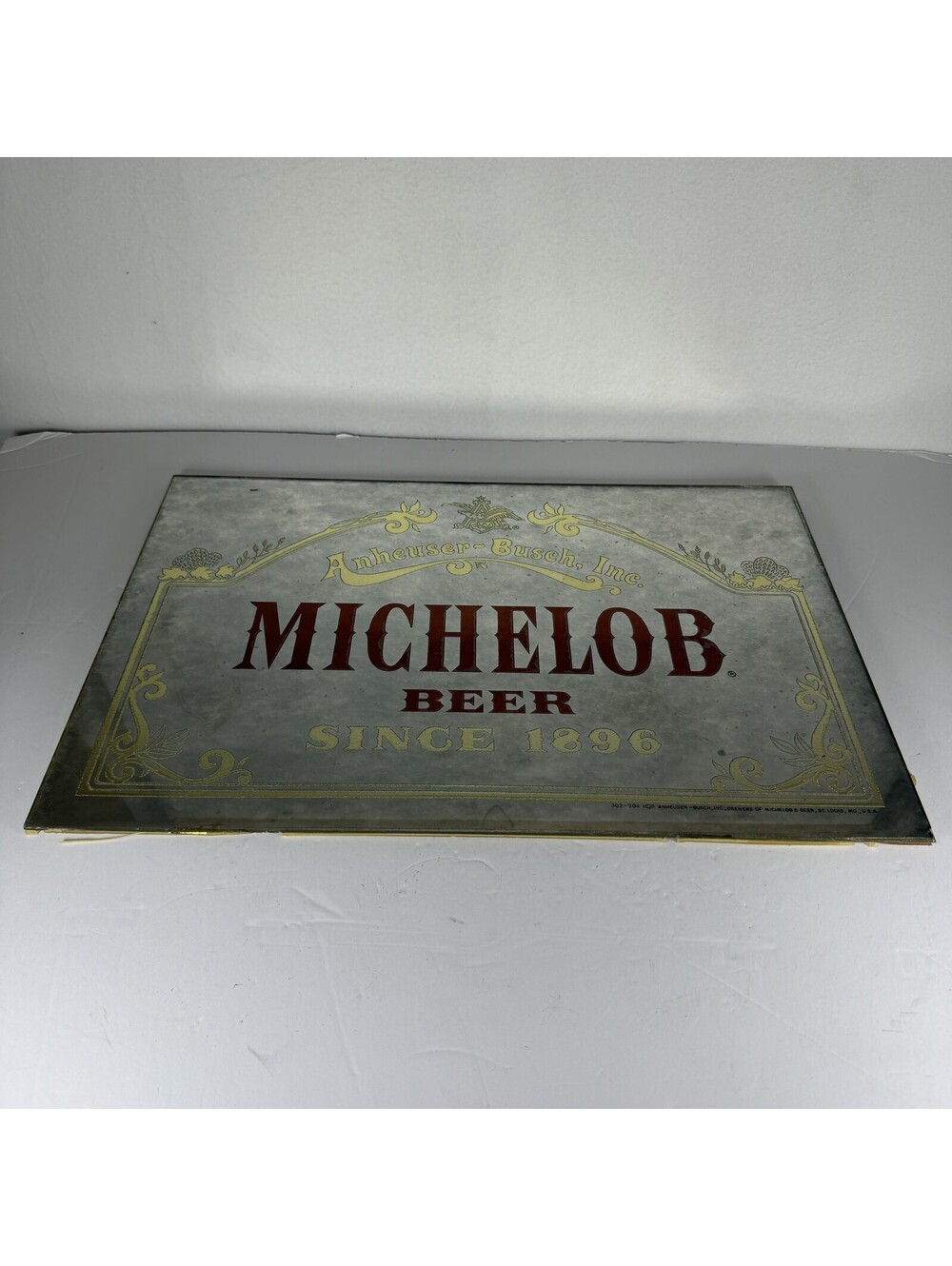 Vintage Michelob Beer Mirror Sign Anheuser-Busch Bar Decor St. Louis